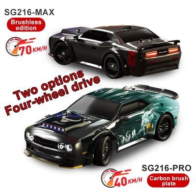 Neu 1:16 70 km/h bürstenloses RC-Driftauto mit LED-Leuchten, 4WD, elektrisches Hochgeschwindigkeits-Rennauto mit Fernbedienung, Monstertruck als Geschenk für Kinder