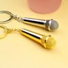 Creative Microphone Key Ring Fashion Pendent Key Chain Car Key Holder  Handbag Accessories