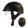 Vintage Harley Style Half Face Helmet 3C Certified Men Women Commuter Motorcycle