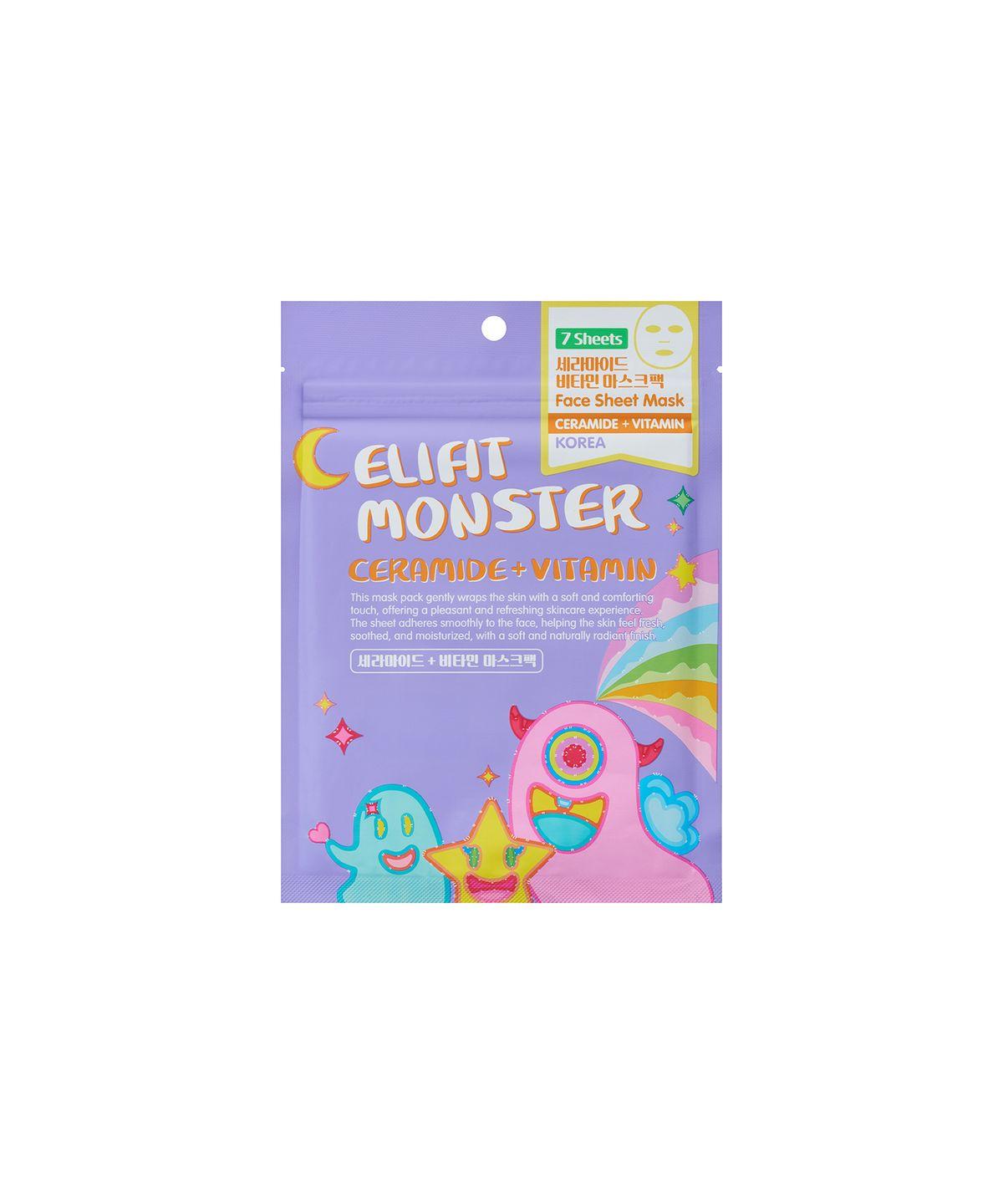 Elifit Wonderland Monster Ceramide Vitamin Mask Pack (7 Sheets)