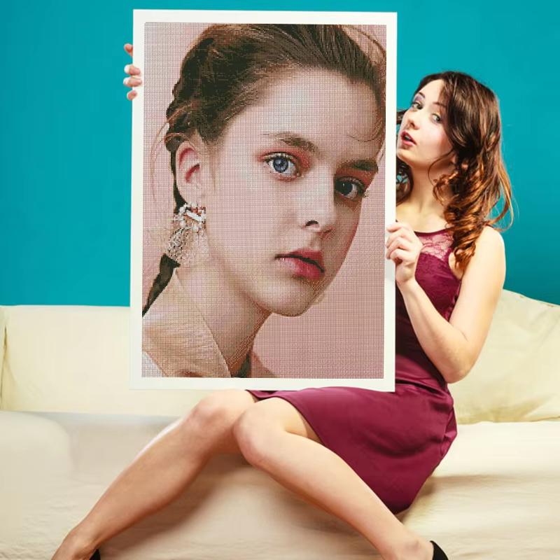 Photo Custom Diamond Painting 5D DIY Picture Rhinestones Full Round Embroidery Cross Stitch Art Kit Home Decor Diy Gift