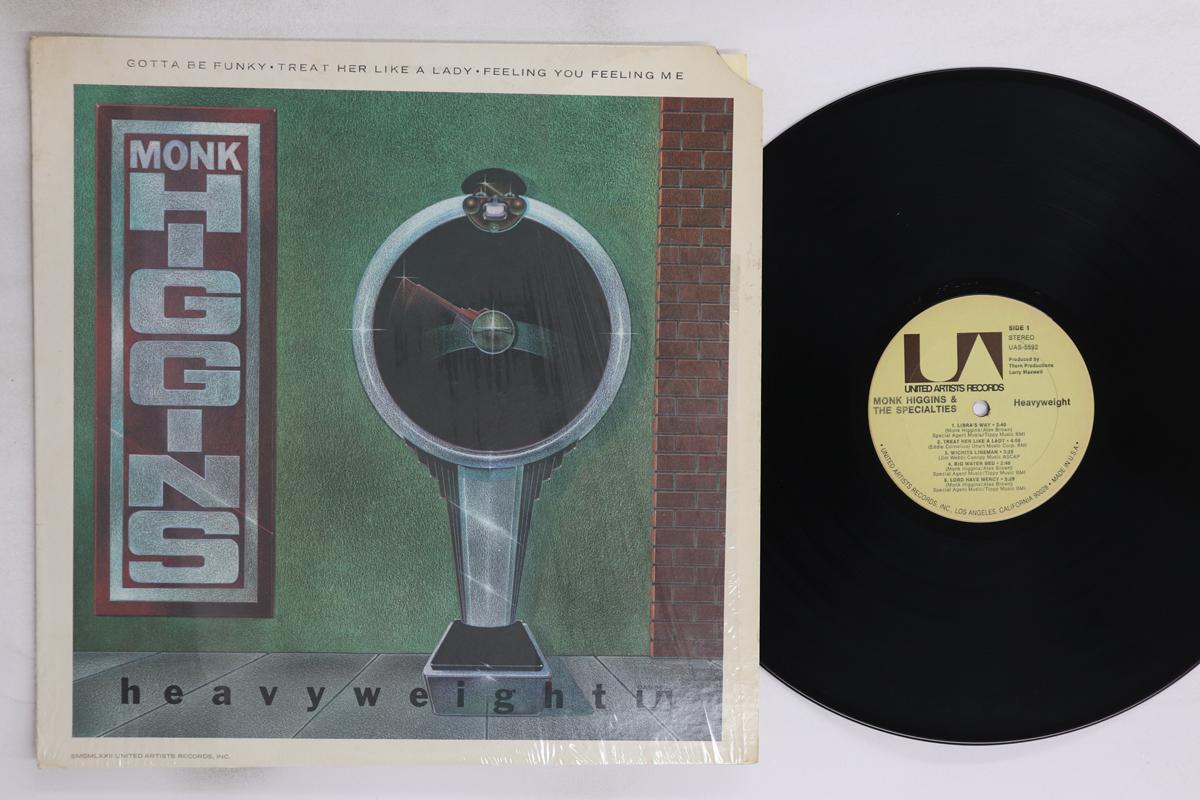 

LP Record MONK HIGGINS Heavyweight UAS5592 UNITED ARTISTS 1972 US Jazz Used