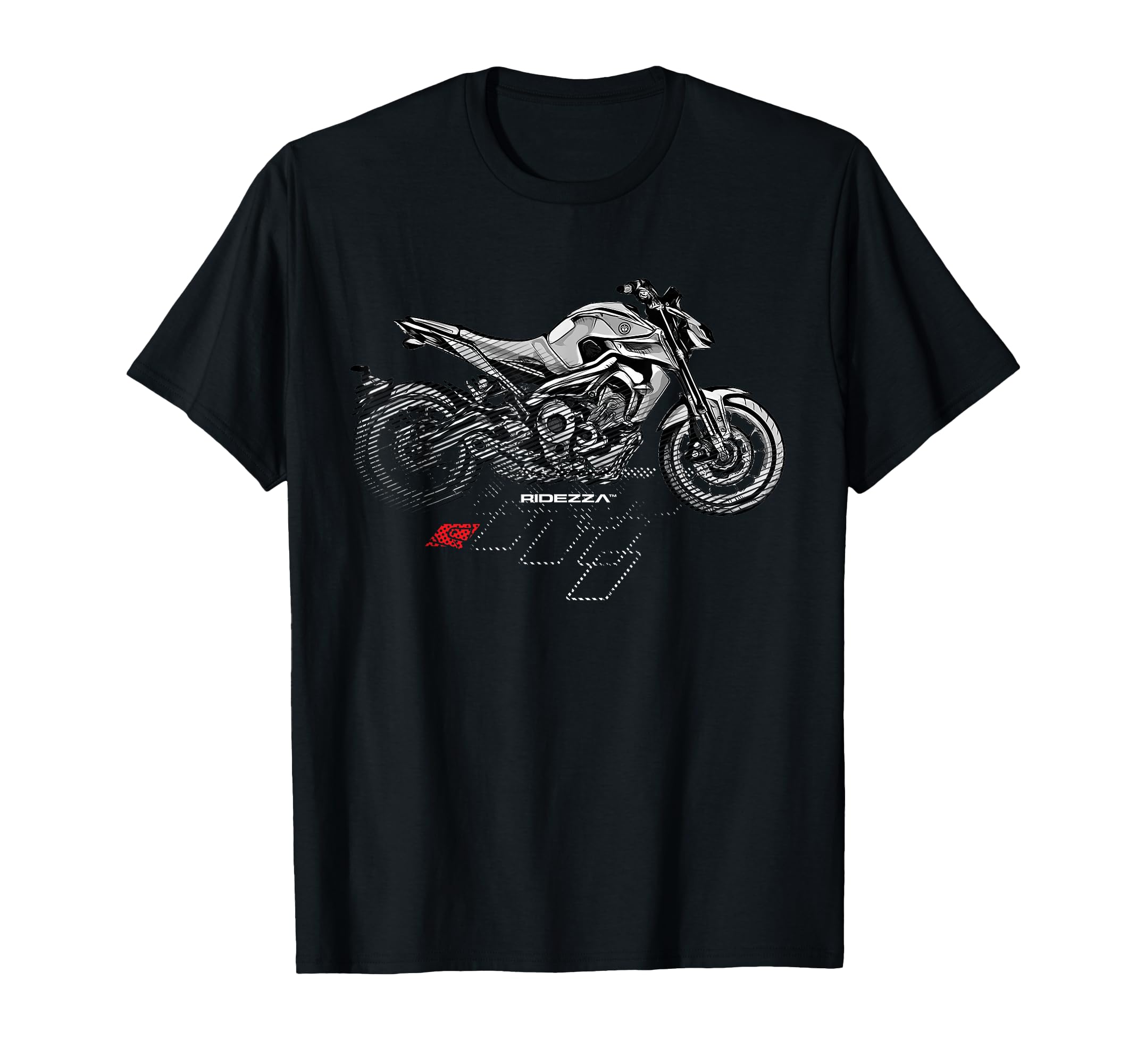 

Ridezza SuperGP FZ09 MT09 Motorcyclist T-shirt T-shirt чёрный