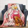 1Pc Garfield'S Hug Adventure Blanket For Couch Bed Plush Cozy Fuzzy Blanket Super Soft Warm Blankets For Fall And Winter 091873