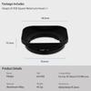 Haoge Bayonet Square Metal Lens Hood for Fujifilm Fujinon XF 50mm F2 R WR compatible with and LH-X50 Lens, X-Pro2, X-Pro1, X-T2, X-T1, X-T20, X-T10,