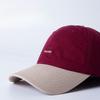 Women's Spring and Summer Korean Version Letter Embroidery Soft Top Baseball Cap Curved Brim Splicing Baseball Cap Men's Casual Sun Hat Trend
