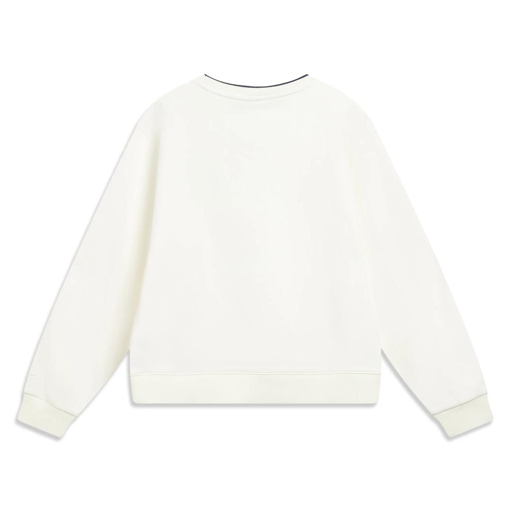 Li Ning Sports Lifestyle Series Color Block Letter Loose Sweatshirt Women Sweatshirt AWDVE76-1