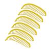 6Pcs Fruit Cutter Yellow Quick Slicing Reliable Durable Versatile Banana Cutter for Kitchen Home