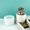 4Pcs Silicone Moulds for Concrete Flower Pots Cement Plant Pot Resin Molds Vase Mould Craft Garden Decorating Tools