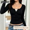 JPNTKY Women's Fashion Casual V-Neck Long Sleeve Blouses & Shirts