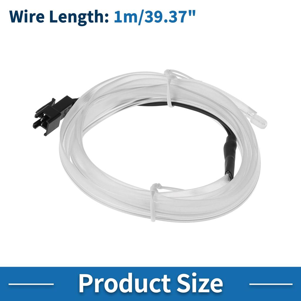 A ABSOPRO 1m EL Wire Cable LED Glow String Lights Car Interior Lighting Strip