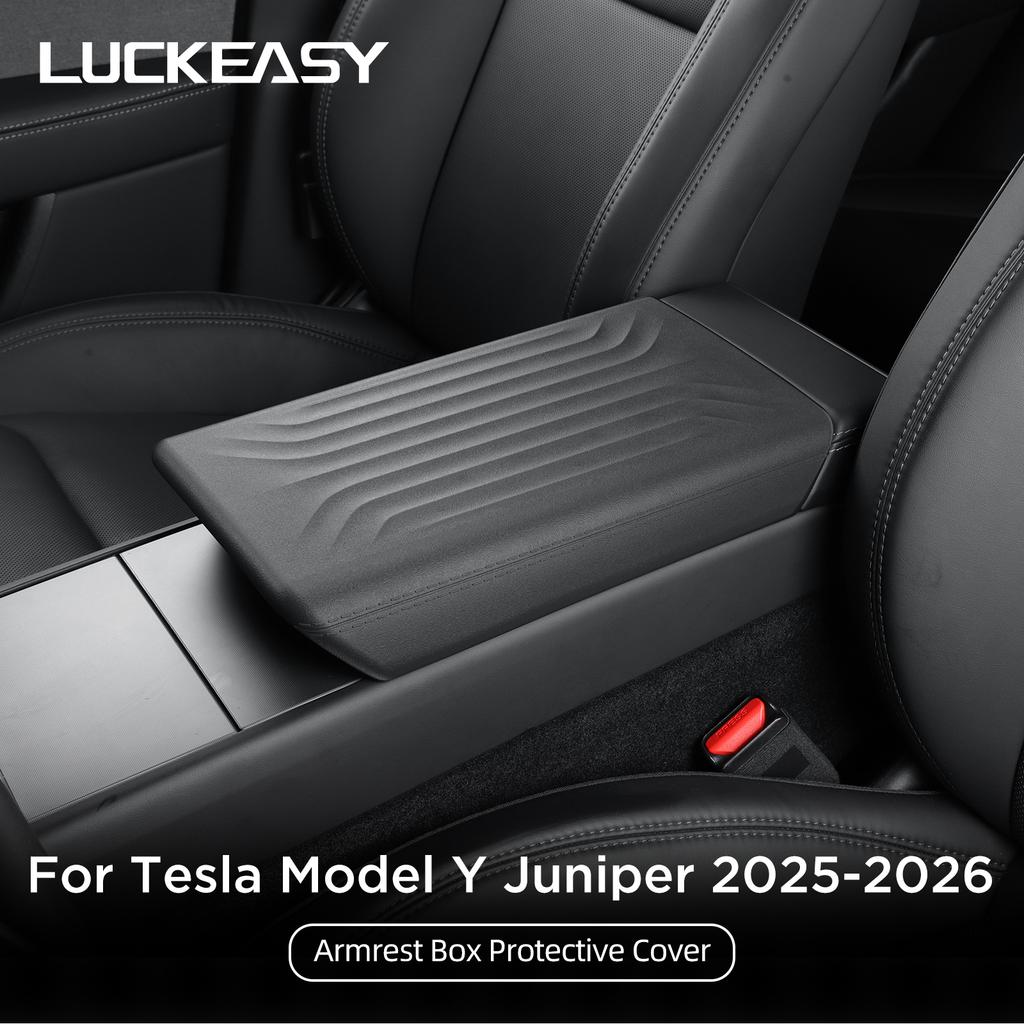 for Tesla Model Y Juniper/Launch 2026 Armrest Box Protective Cover Central Control Armrest TPE Protector Mat Car Accessories