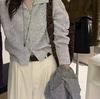 Korean Style Women's Hollow-Out Knit Lapel Top - Chic & Versatile Sweater