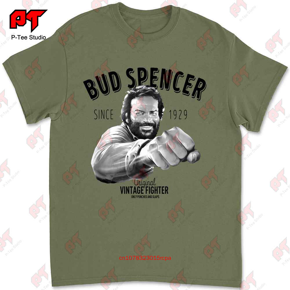 T Shirt Uomo Bud Spencer Vintage Fighter Banana Joe Lo Chiamavano Trinita X7N5