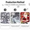 Christmas Santa Claus gift pearl painting art painting kit handmade diy home decoration painting