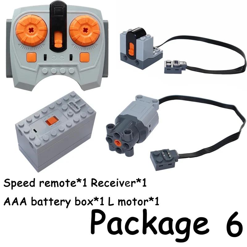 Non-Toxic Motor Set 8293 Pf Model Power Functions Technical Parts Building Blocks Compatible Moc High-Tech Diy Bricks Motor Battery Boxs