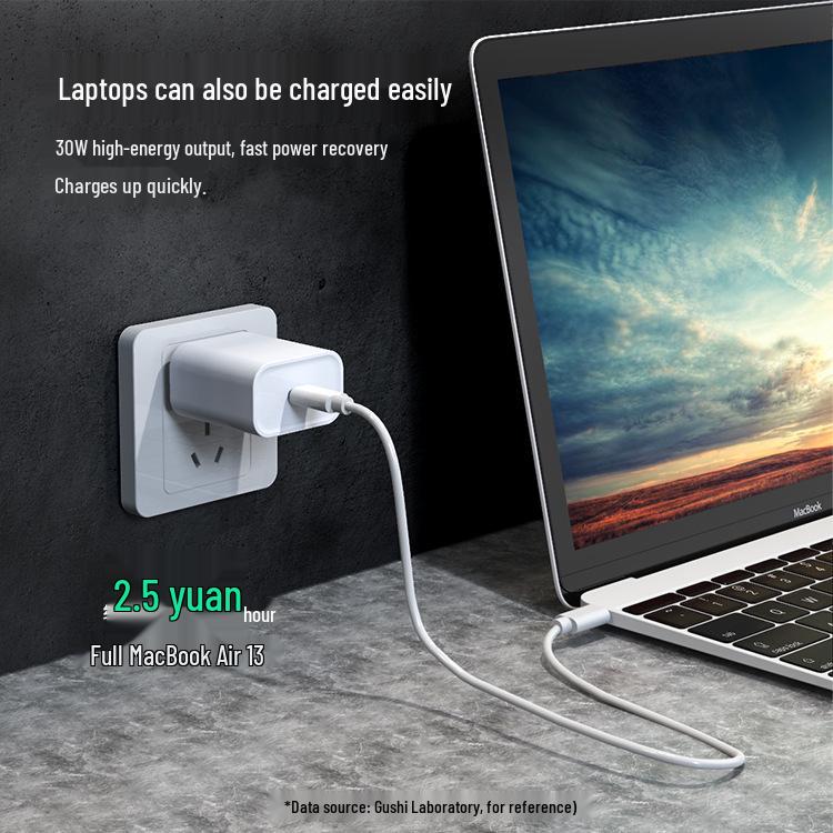 3C Certified 30W GaN Fast Charger with PD & Multi-functional Wireless Charging, 5V/3A.