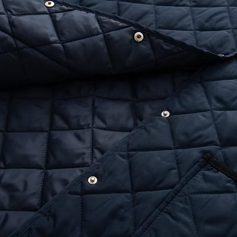 Womens Casual Quilted Cotton Jacket Corduroy Collar Pockets Regular Fit XS S M L
