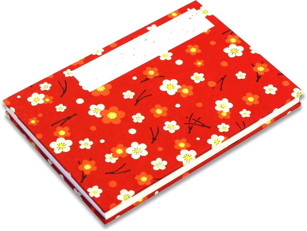 Made in Japan by a stamp book and goshuin stamp book with a graceful plum design Shunkoen, (SKW-1200-05)