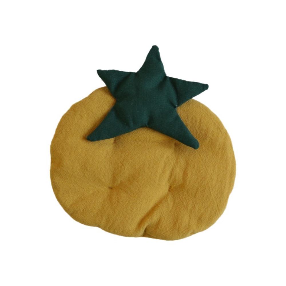 Thick Fabric Coaster Non-Slip Insulation Pad Creative Tomato Shaped Coaster Office жёлтый