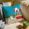 Cushion Cover Washed Linen Soft Breathable Decorative Case for Sofa Home Pillow cover DDinotaeng
