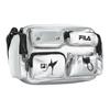 New FILA Fabric Shoulder Bag, Crossbody Bag Extra Small Women's Metallic Silver A13W446161FSV