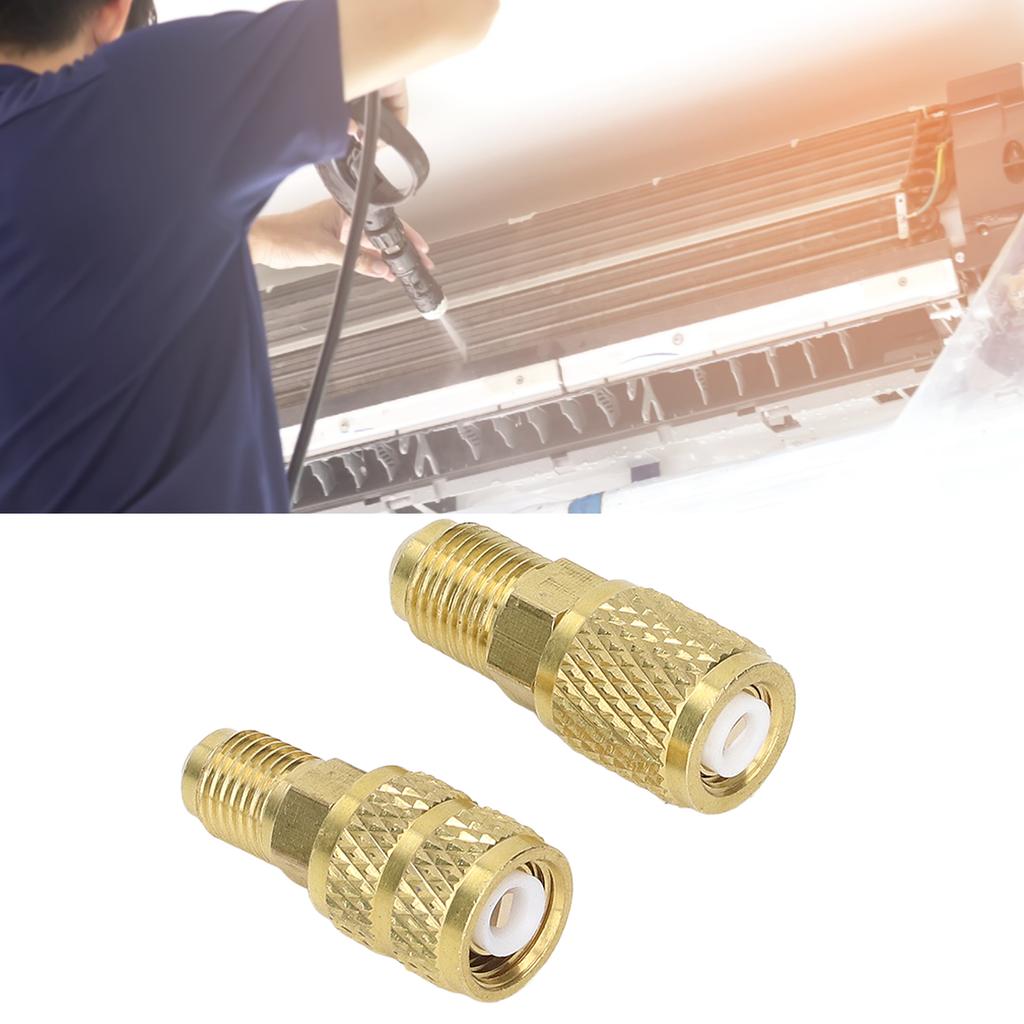 R410 adapter, refrigerant adapter, R22 1Celsius4 SAE male X 5Celsius16 SAE female, R410 5Celsius16 male X 1Celsius4 female with anti-slip desig