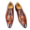 Modne Męskie Buty Wizytowe na Imprezę, do Biura, do Garnituru, Włoskie Stylowe Casualowe Biznesowe Buty ze Skóry Naturalnej dla Mężczyzn, Oksford Sznurowane, Buty Modowe