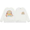 Unisex Oversized Cotton Graphic Print Crewneck Sweatshirt Winter Casual Wear