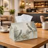 1pc Vintage Botanical Illustration Tissue Box | Durable, Bird Floral Classic Pattern Suitable for Living Room Accent, Bedroom Decor, Encouragement Gif