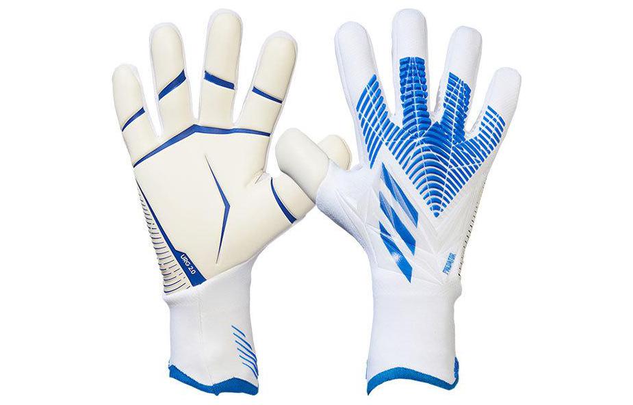 Adidas Polyester, Elastane, Polyamide Sports Gloves Unisex White/Blue H62418 7-