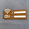 1pc Rustic Wooden WiFi Password Sign, Vintage Wall Mounted Wireless Network Indicator Plaque, Multi Purpose Home Decor Accessory, No Power Needed