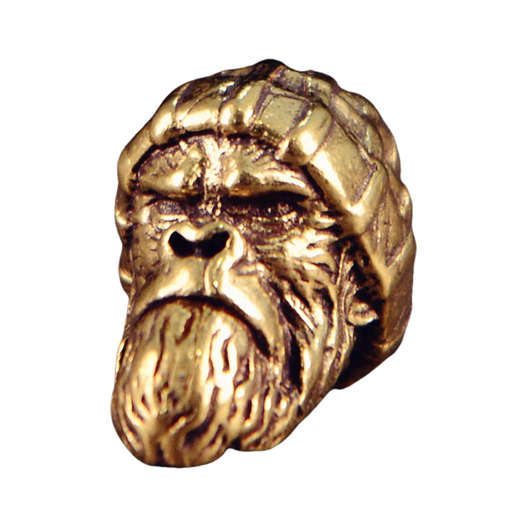 Handmade Brass Gorillas Pendant with Woolen Hat Keychain Accessories Jewelry Making Component for Fashion Enthusiasts