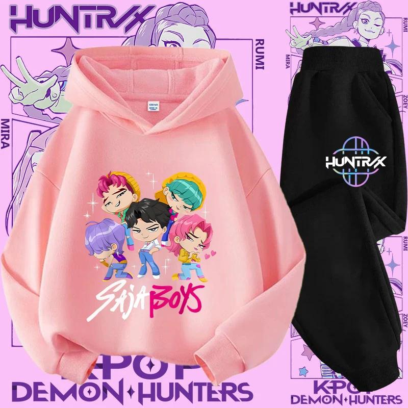 Ținută Streetwear Copii Hanorac K-Pop Demon Hunter Pulover Sweatshirt Anime Trening Desen Animat Fete Băieți Haine Copii