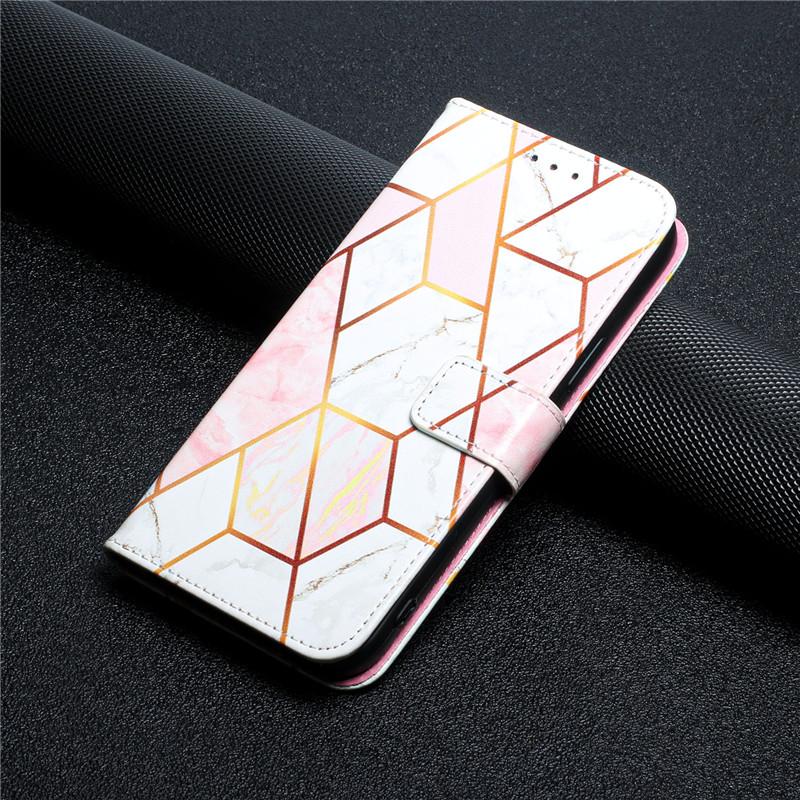 Marble Leather Wallet Case for Xiaomi Mi 11 Ultra 11Lite 5G NE 11T 10T Pro 9 Lite CC9e A3 Magnetic Card Slots Holder Phone Cases