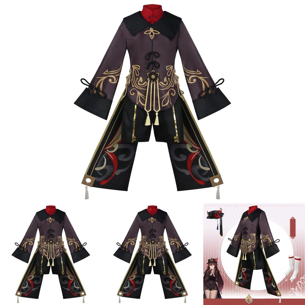 Stylish Genshin Impact Hutao Cosplay Costume Uniform Chinese Style Cutecostume For Halloween Party