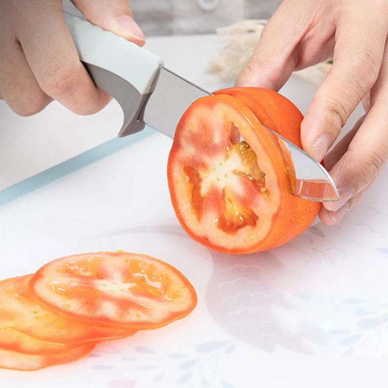 Rutschfester Griff Haushalts-Obstmesser, scharfe Edelstahlklinge, Schneiden von Obst, Gemüsemesser Küchenzubehör