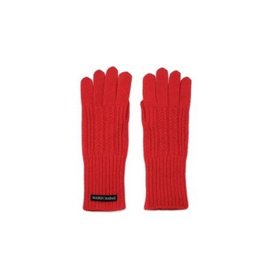MAISONMARAIS Wool Cash Gloves, Red