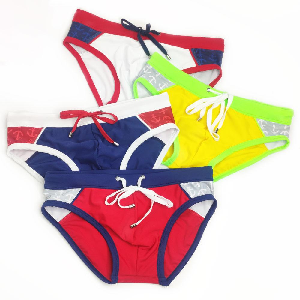 UXH Brand Men Swim Briefs Low Waist Tight Fit Sexy Swimwear Beach Wear Tanning Surfing