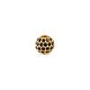 10mm Micro-Paved Zircon Copper Beads for DIY Jewelry - Black and White Round Ball Accessories