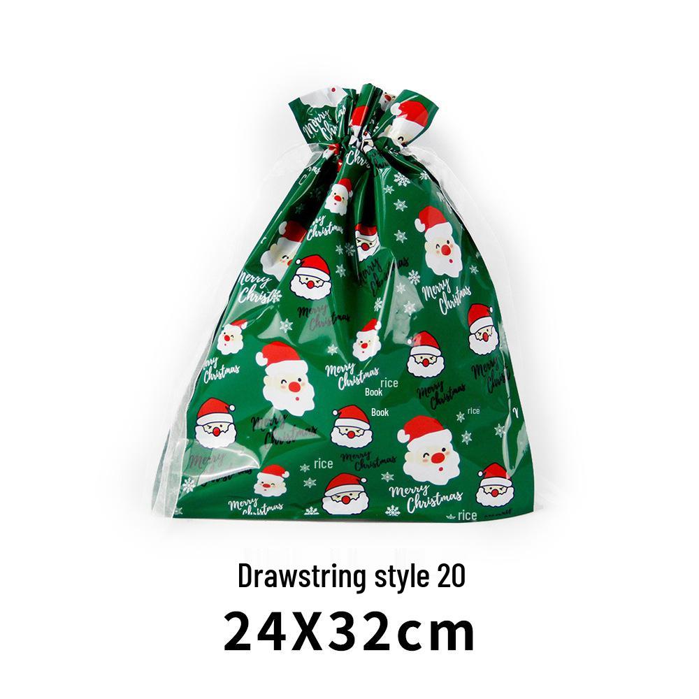 Exclusive Christmas Drawstring Gift Pouch - Festival Candy Bag in Stock