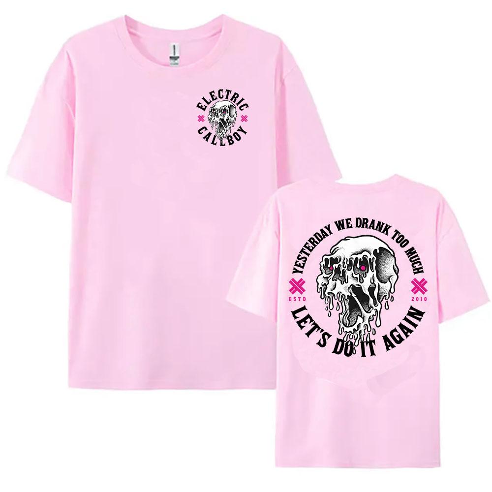 Let's Do It Again Shirt ELECTRIC CALLBOY Band T-shirt Unisex Streetwear Short Sleeve Cotton Women Tshirts Graphic Tops