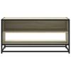 TV Stand in Sonoma Oak Finish 91 x 40 x 46 cm Made of Engineered Wood and Metal