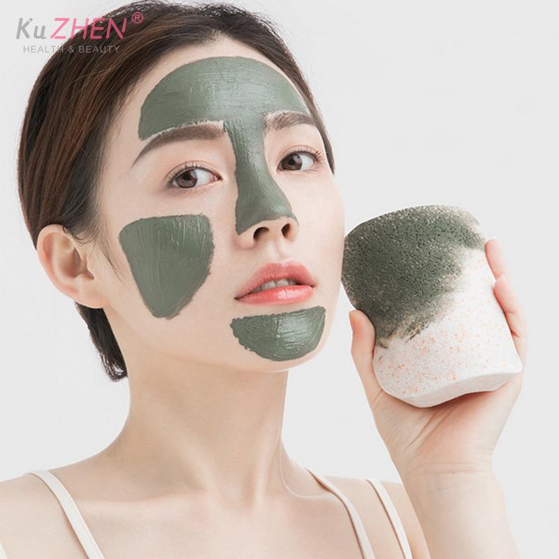 1pc Powder Puff Face Cleanser Makeup Tools Seaweed Cleansing Cleansing Flutter Compress Wash Pad Wash Face Sponge Cosmetic Puff