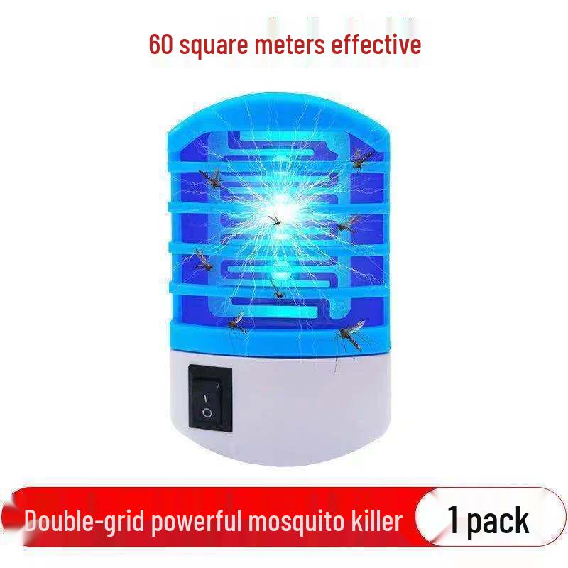 Electric Mosquito & Fly Killer Plug-in Lamp with Repellent Features
