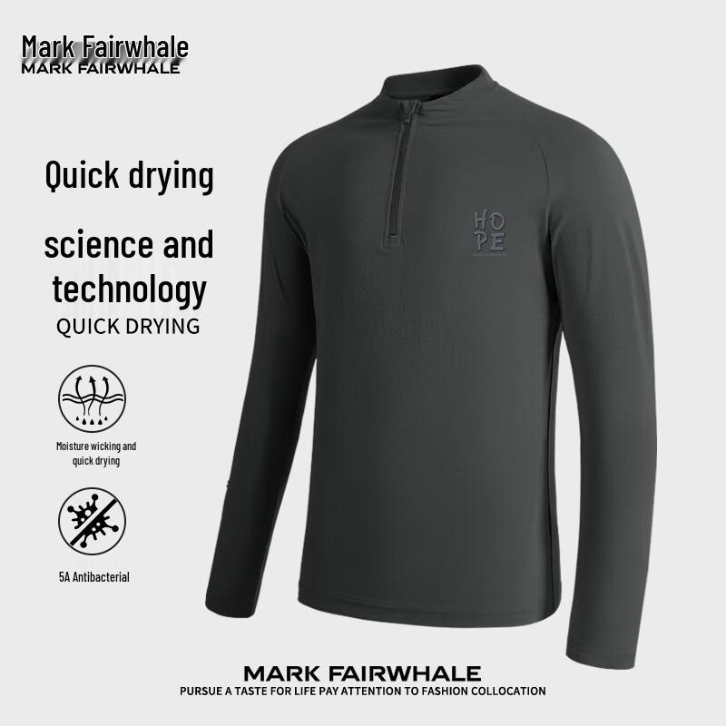 Mark Fairwhale Men's Letter Print Long Sleeve T-shirt