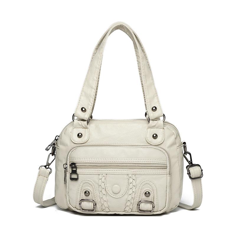Soft Leather Bag Crossbody Portable Underarm Women's Bag Trendy Handbag New High-end Medium Mother Mobile Phone Bag