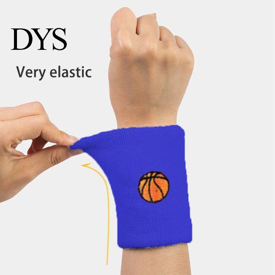 Sports Headband 1 Set Kids Wristband Ball Embroidery Stretch Breathable High Elasticity Sweat Absorbing Boys Girls Knitted Basketball Volleyball Wrist