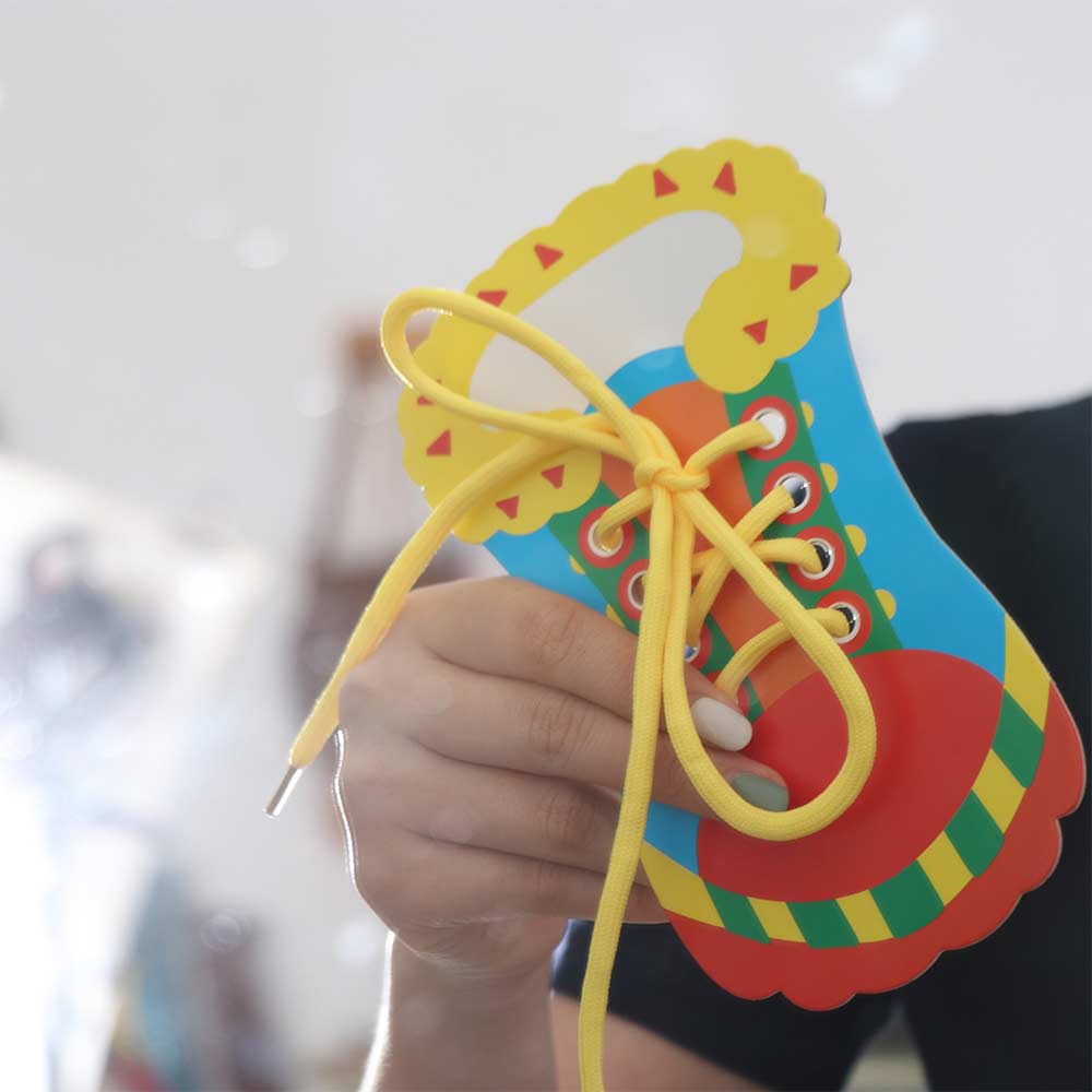 Practice Tying Shoe Lace Educational Hands-On Ability Tie Shoelaces Toys Kindergarten