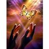 Diamond Embroidery Scenic Diamond Painting Hand Butterfly 5D DIY Cross Stitch Rhinestone